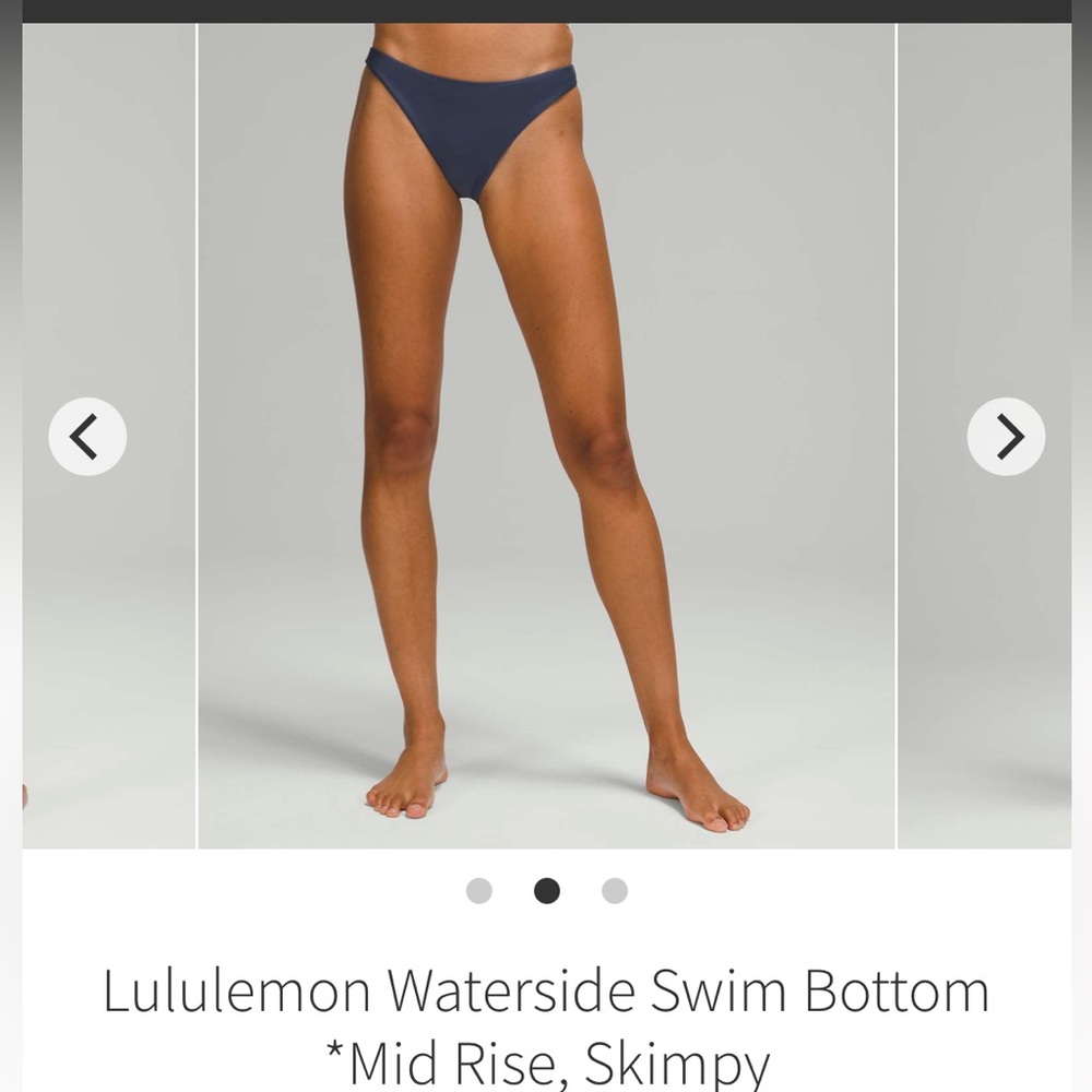NTW Lululemon Waterside Mid rise skimpy swim bottom